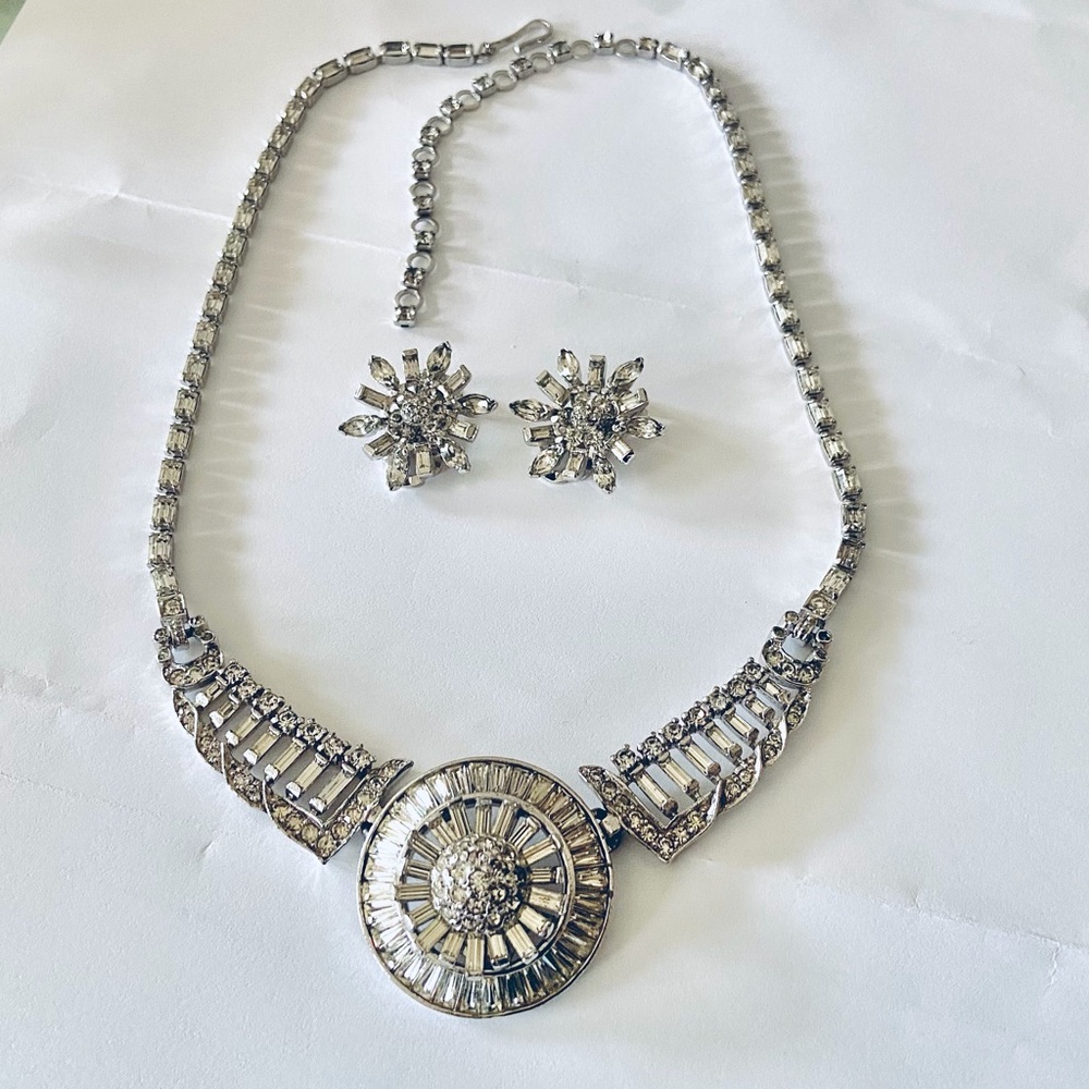 🎁❤️ Art Deco ❤️Necklace & Earrings set